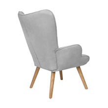 Afton Rubberwood Armchair with Ottoman